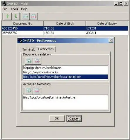 Descargue la herramienta web o la aplicación web JMRTD: documentos de viaje legibles por máquina