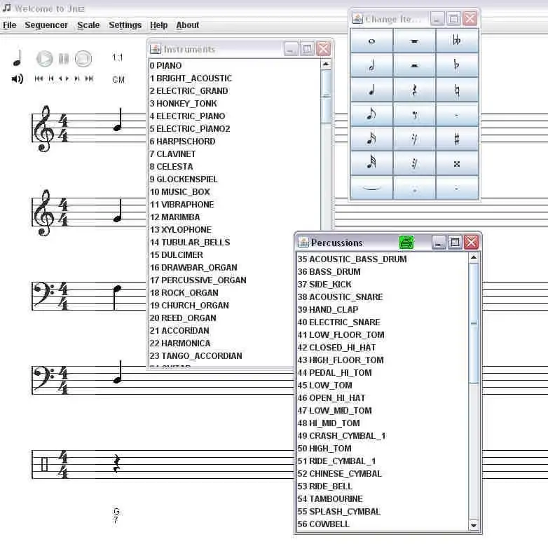 Завантажте веб-інструмент або веб-програму JNIZ музичної нотації аудіо в midi