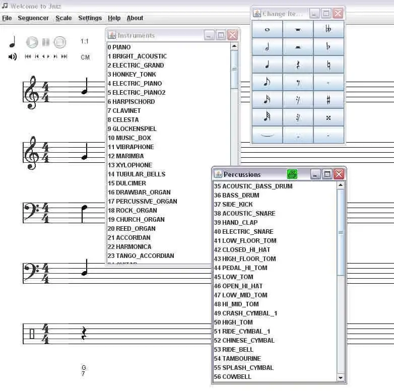 Tải xuống công cụ web hoặc ứng dụng web JNIZ âm thanh ký hiệu âm nhạc sang midi