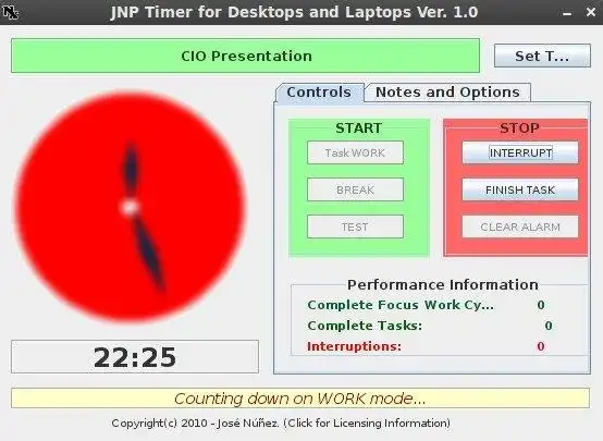 Descărcați instrumentul web sau aplicația web JNP Timer pentru desktop și laptopuri