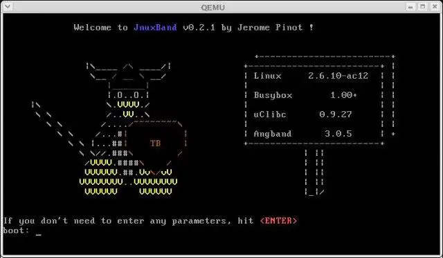 ดาวน์โหลดเครื่องมือเว็บหรือเว็บแอป JnuxBand เพื่อทำงานใน Linux ออนไลน์