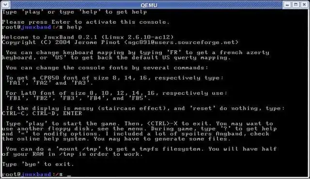 ดาวน์โหลดเครื่องมือเว็บหรือเว็บแอป JnuxBand เพื่อทำงานใน Linux ออนไลน์