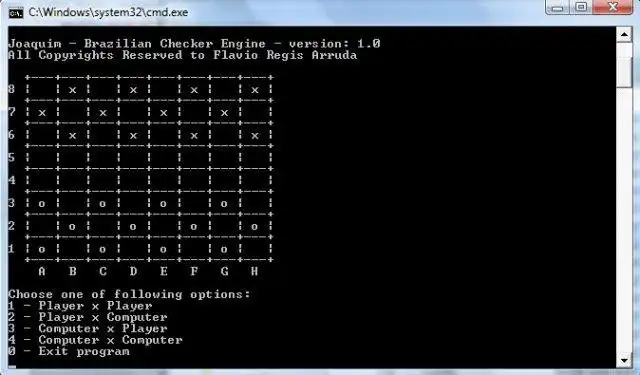 Завантажте веб-інструмент або веб-програму Joaquim Brazilian Checkers Game, щоб запускати в Windows онлайн через Linux онлайн
