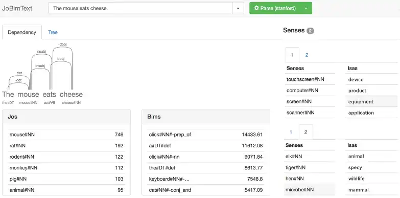 Download web tool or web app JoBimText