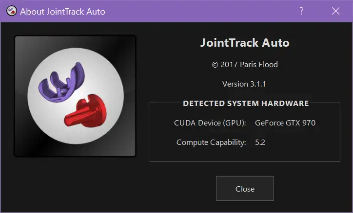 Загрузите веб-инструмент или веб-приложение JointTrack Auto