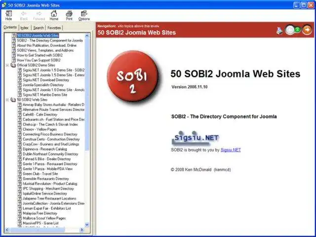 ดาวน์โหลดเครื่องมือเว็บหรือเว็บแอป Joomla Docs