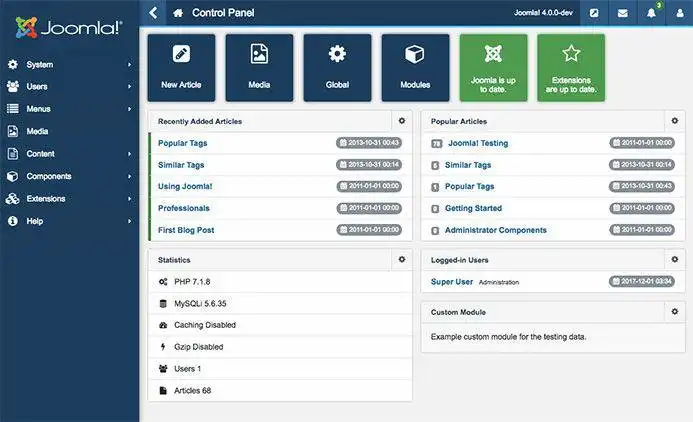 Download web tool or web app Joomla