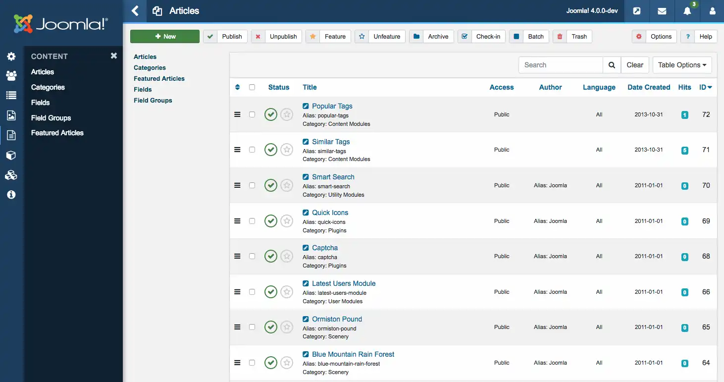 Télécharger l'outil Web ou l'application Web Joomla