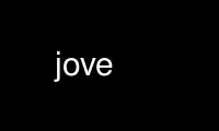 Run jove in OnWorks free hosting provider over Ubuntu Online, Fedora Online, Windows online emulator or MAC OS online emulator