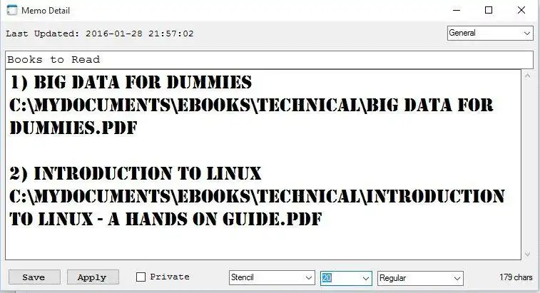 Download web tool or web app Jovial Memos
