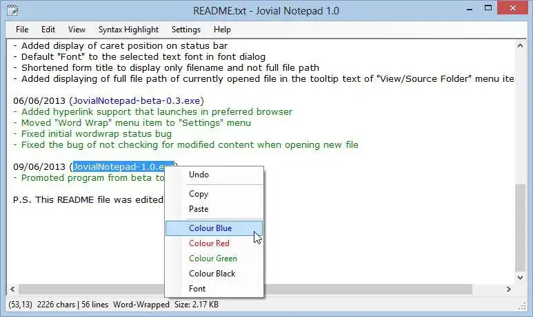 Download web tool or web app Jovial Notepad