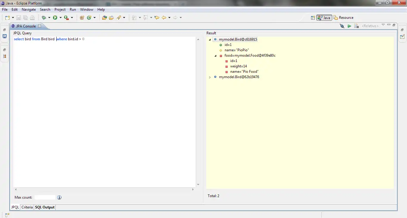 Download web tool or web app JPA Console