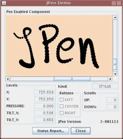 Download webtool of webapp JPen - Java Pen Tablet Access Library