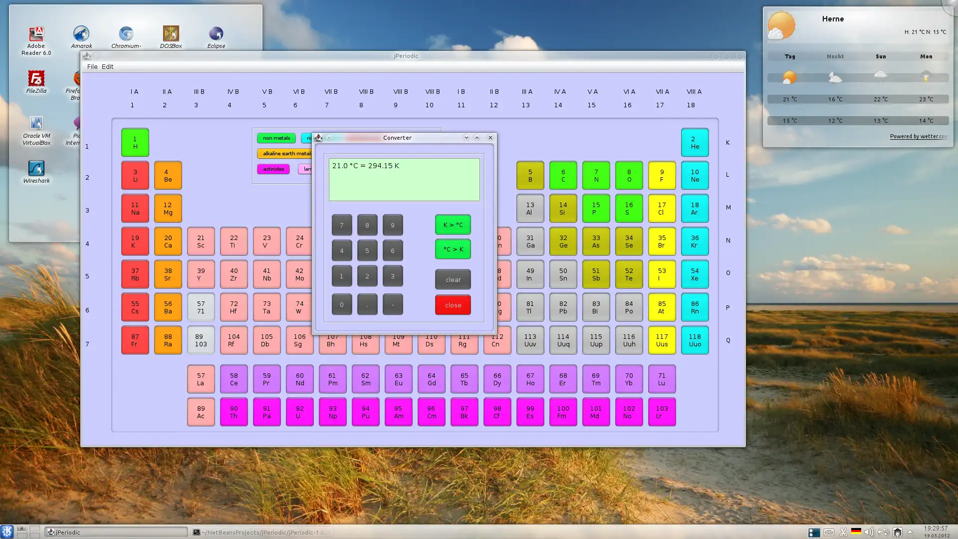 下载网络工具或网络应用 jPeriodic 以在线在 Linux 中运行