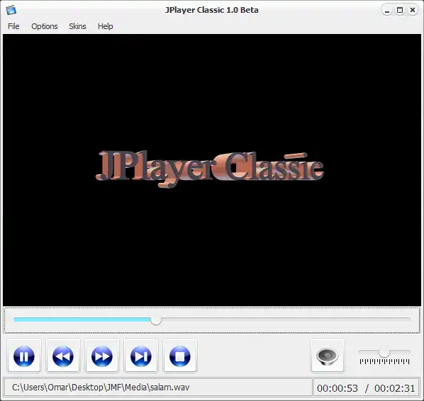 Завантажте веб-інструмент або веб-програму JPlayerClassic