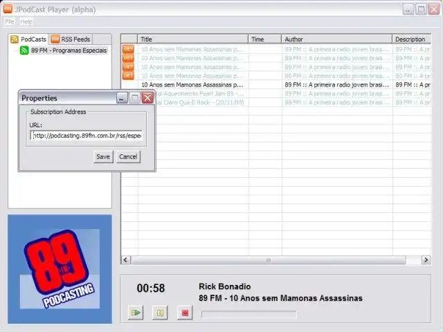 Download web tool or web app JPodCast Player