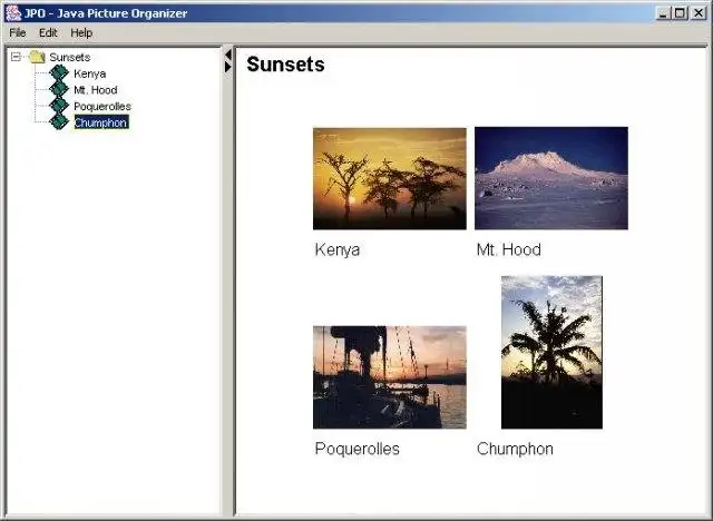 Unduh alat web atau aplikasi web JPO Java Picture Organizer