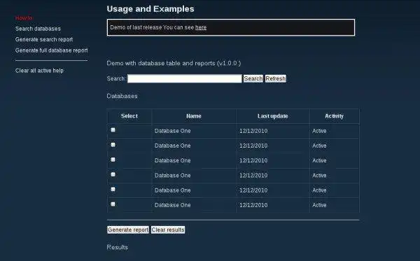 Download web tool or web app Jquery: Embedded help system