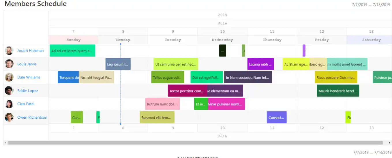 下载 Web 工具或 Web 应用程序 jQuery.Timeline V2