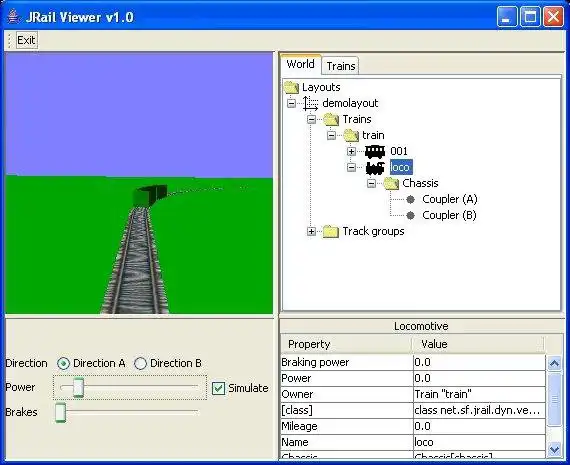 Muat turun alat web atau aplikasi web JRail The Rail Simulator untuk dijalankan di Linux dalam talian