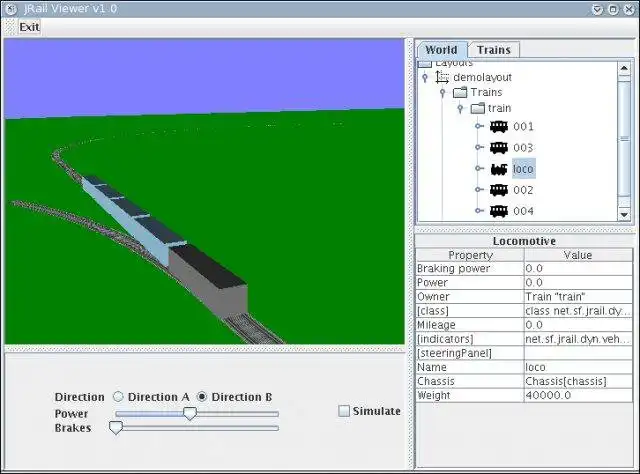 Pobierz narzędzie internetowe lub aplikację internetową JRail The Rail Simulator, aby działać w systemie Linux online