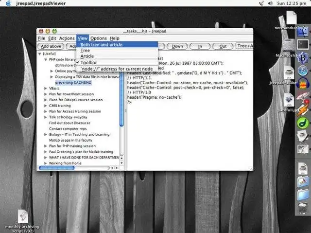 Download web tool or web app Jreepad - Java Treepad Editor