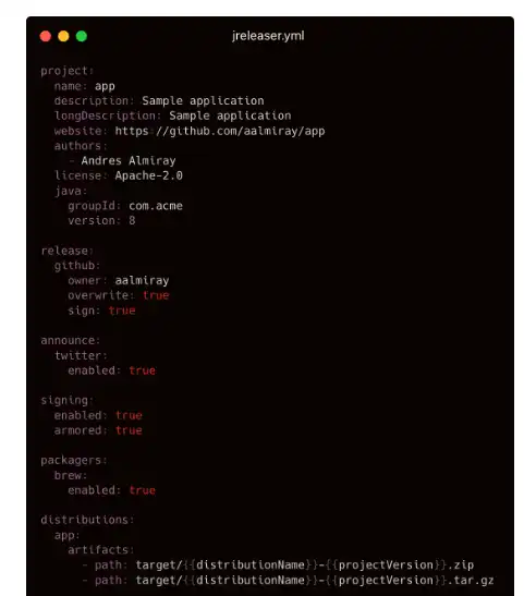 Download web tool or web app JReleaser