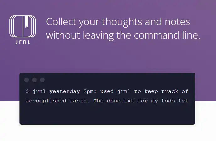 Download web tool or web app jrnl