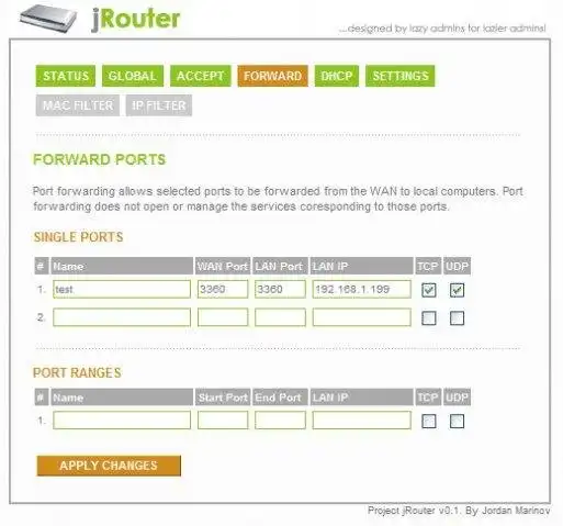 Download web tool or web app jRouter