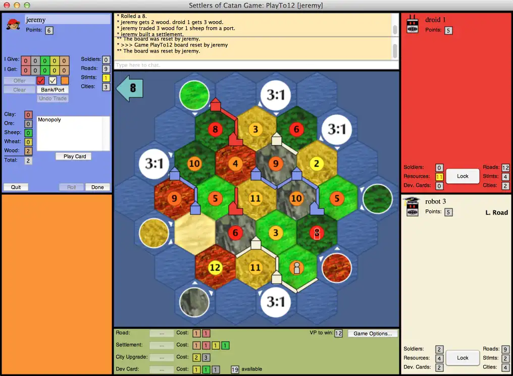 Download web tool or web app JSettlers2 - Java Settlers of Catan