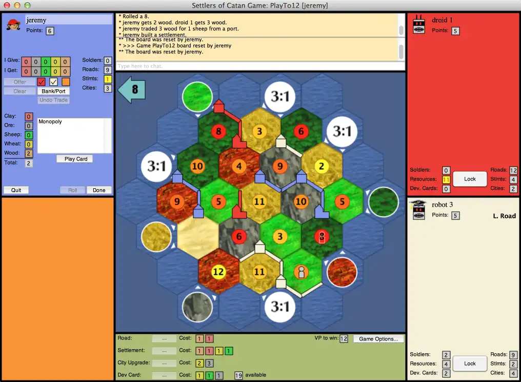 Download web tool or web app JSettlers2 - Java Settlers of Catan to run in Linux online