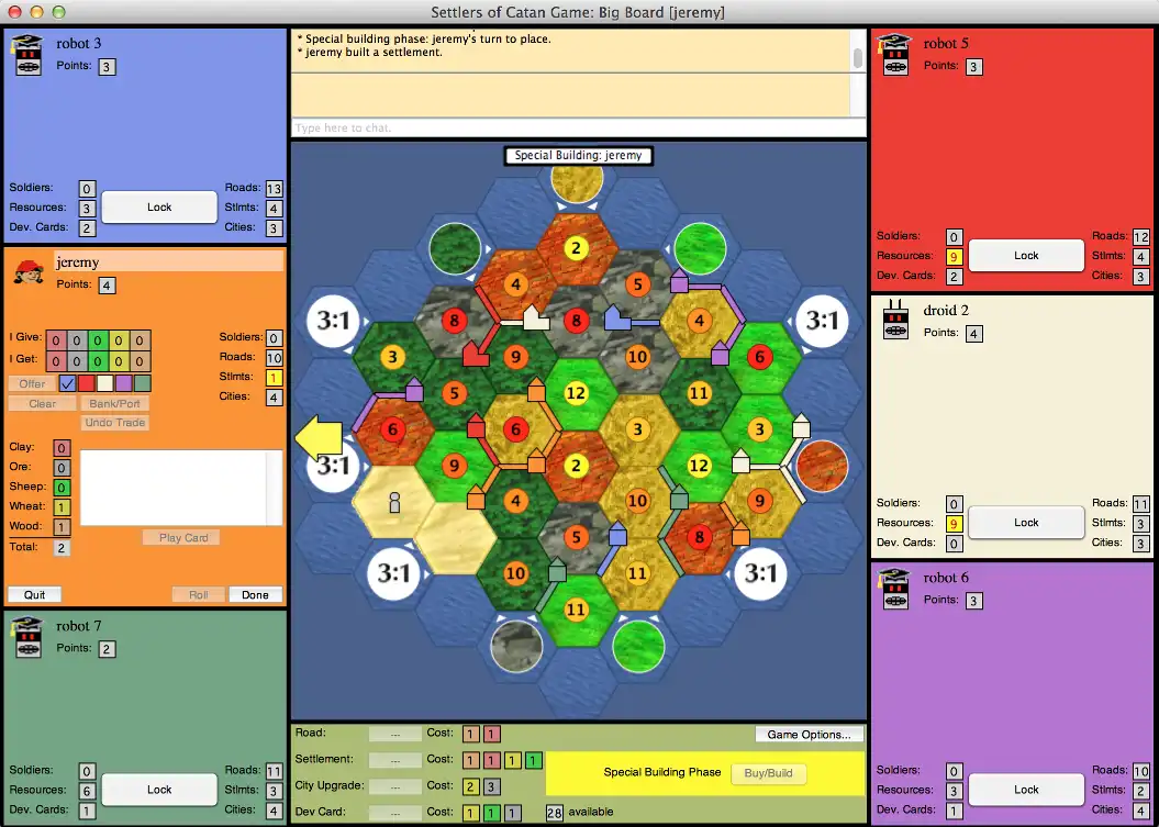 Download web tool or web app JSettlers2 - Java Settlers of Catan to run in Linux online