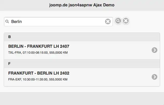 Laden Sie das Webtool oder die Web-App json4sapnw herunter