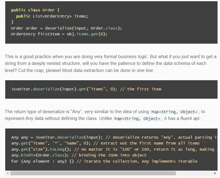 Download web tool or web app JSON Iterator Java