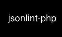 Execute jsonlint-php no provedor de hospedagem gratuita OnWorks no Ubuntu Online, Fedora Online, emulador online do Windows ou emulador online do MAC OS