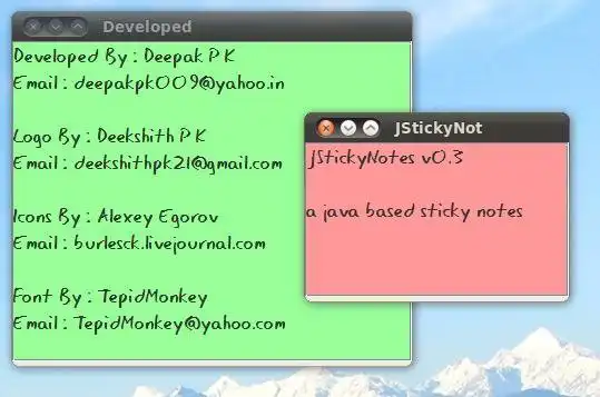 Download web tool or web app JStickyNotes
