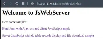 웹 도구 또는 웹 앱 jswebserver 다운로드