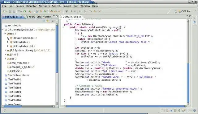 Download web tool or web app jSyllabilizer to run in Windows online over Linux online