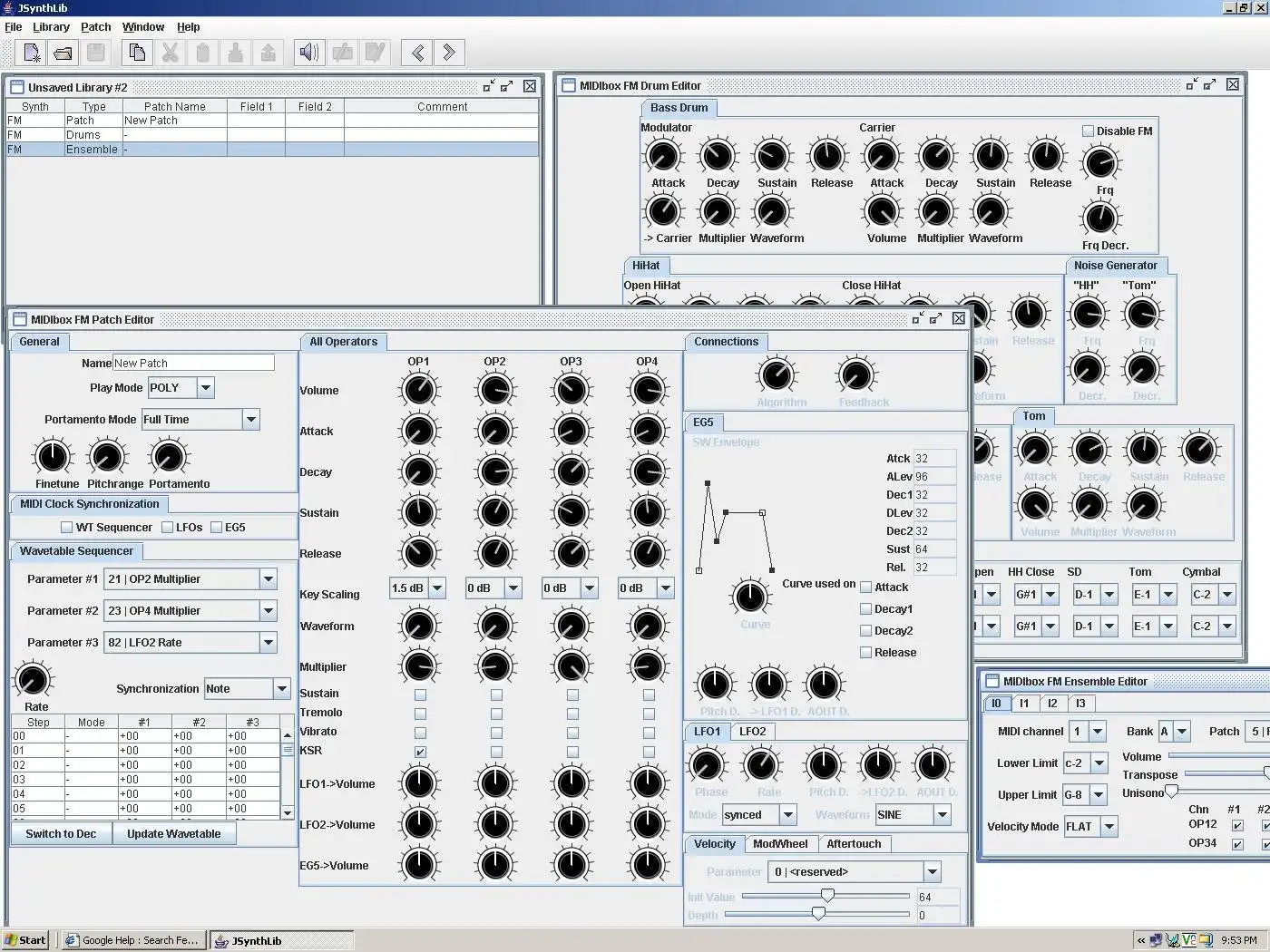 Download web tool or web app JSynthLib