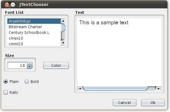 Download web tool or web app JTextChooser