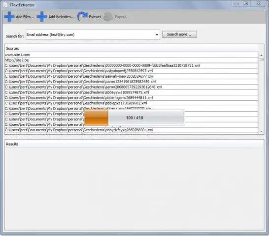 Download web tool or web app JTextExtractor