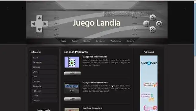 Download web tool or web app Juego Landia - Script PHP + MySql to run in Linux online