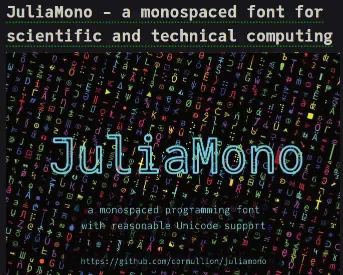 Download web tool or web app JuliaMono
