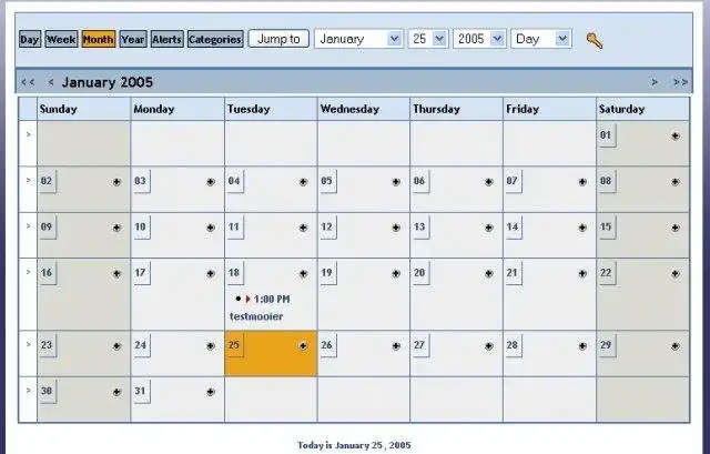 Download web tool or web app Julian - a Xaraya calendar module