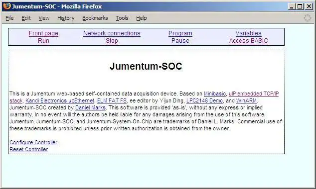 Download web tool or web app Jumentum-SOC