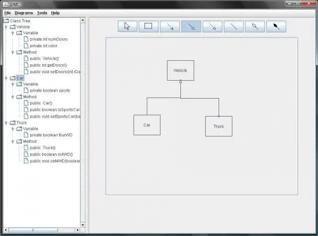 Web ツールまたは Web アプリ jUML をダウンロード