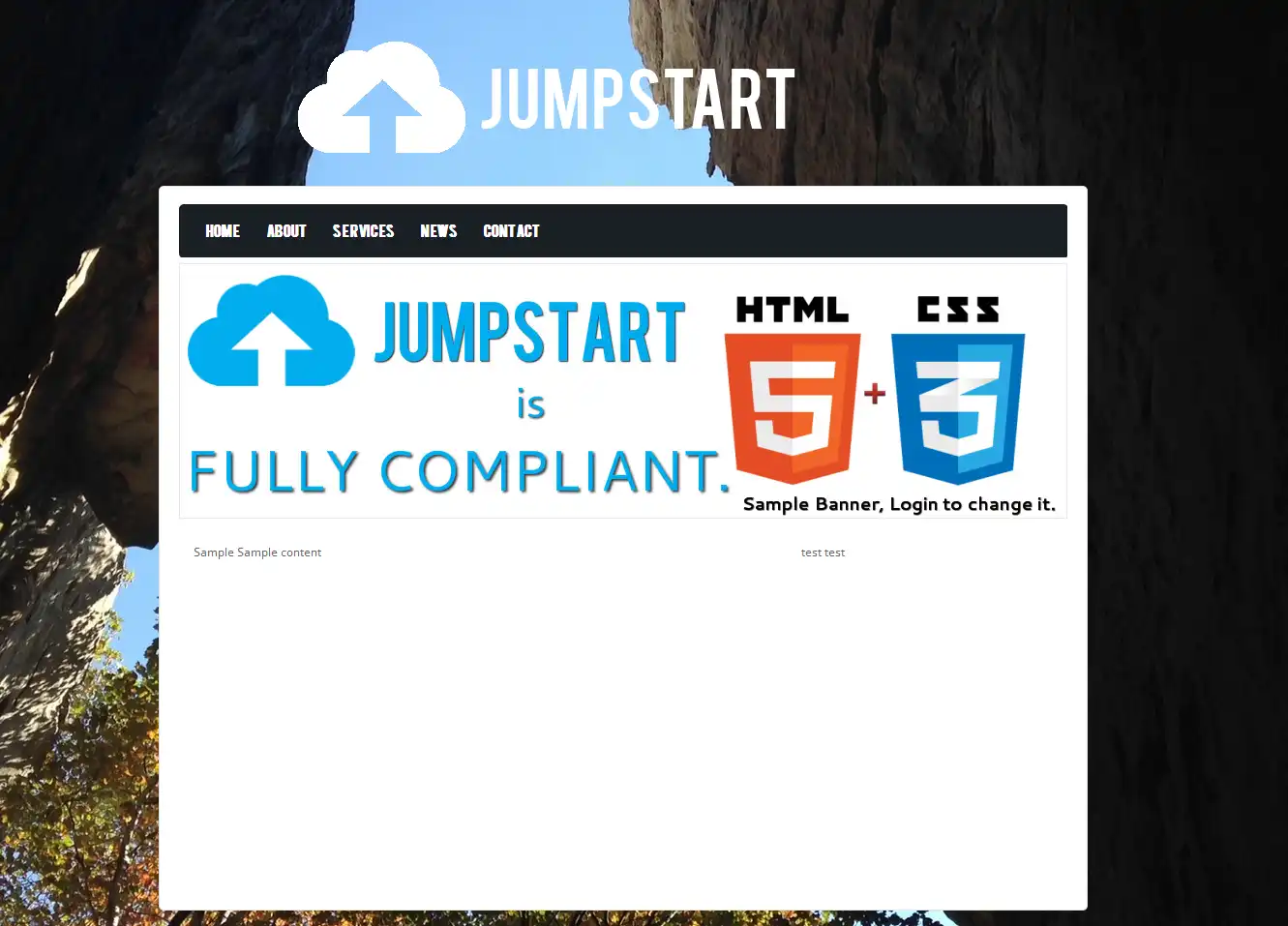 Завантажте веб-інструмент або веб-програму Jumpstart CMS