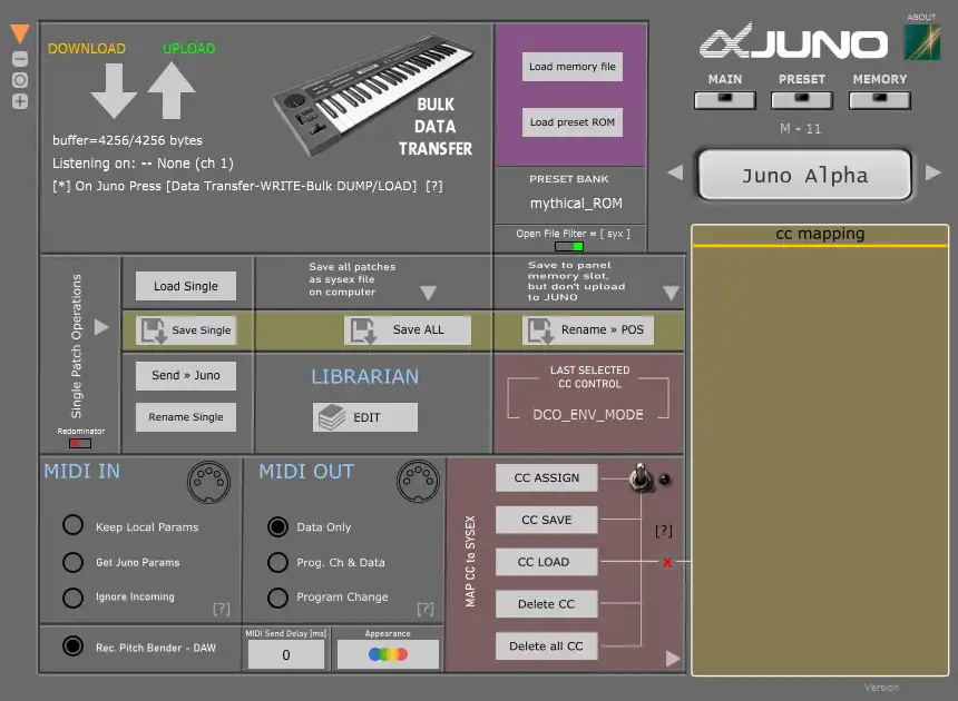 Загрузите веб-инструмент или веб-приложение Juno Alpha Editor