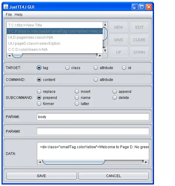 Download web tool or web app JustTE4J Java Web Template Engine