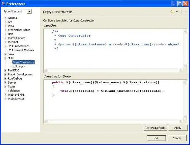 Mag-download ng web tool o web app na JUtils ToString Generator